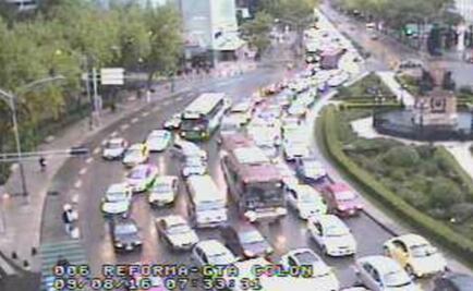 Cierran Reforma entre Milán y Glorieta de Colón por manifestantes