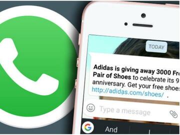 Adidas gratis en WhatsApp, la nueva estafa