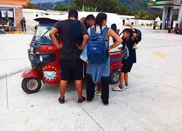 Migrantes, en riesgo por uso de mototaxis