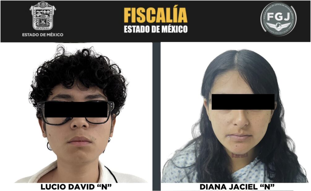Lucio David "N" de 18 años y Diana Jaciel "N" de 21 años deberán permanecer en prisión preventiva oficiosa. Foto: Especial