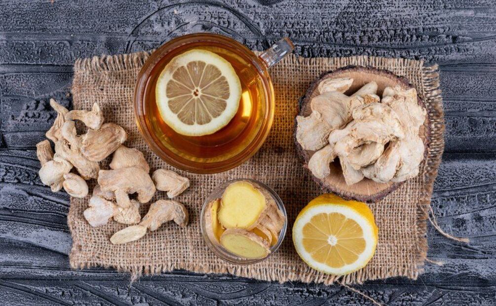 Jengibre con limón. Foto: Freepik
