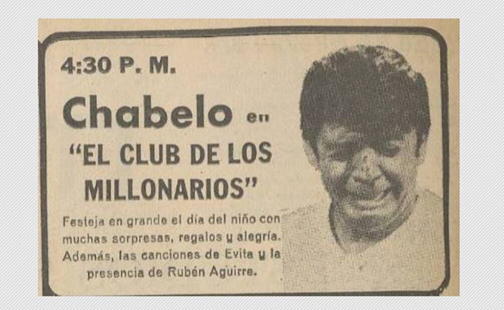 Xavier López festejó el Día del niño en el canal 8, era abril de 1970. Hemeroteca EL UNIVERSAL.