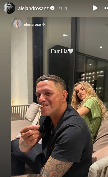 Candela Márquez y Alejandro Sanz aparecen juntos. Foto: Instagram.