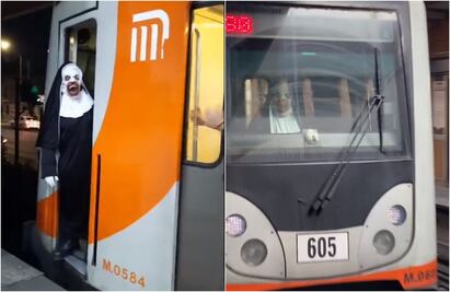 VIDEO: "La Monja" pasa de bailar en la feria a operadora del Metro ¿Adicta a la adrenalina? 