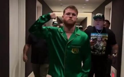 Canelo Álvarez llegó a Las Vegas para la tercera pelea contra Golovkin