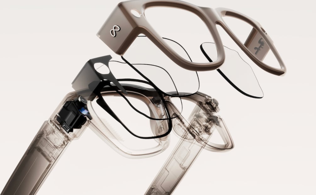 Los Lentes Ray-Ban Meta llegarán en tamaño estándar y grande. Foto: Meta
