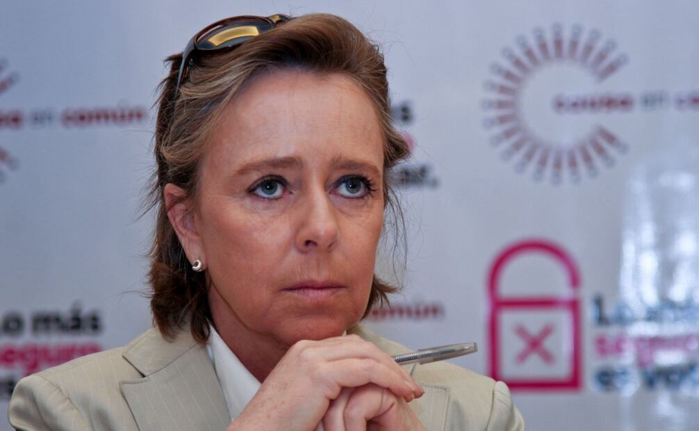 María Amparo Casar durante una conferencia del 13 de abril de 2011. Foto: Misael Valtierra/Cuartoscuro