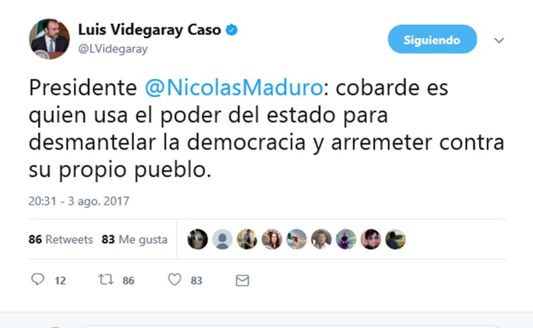 Captura de pantalla del mensaje