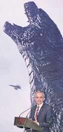 Caos por ver a Godzilla en CDMX