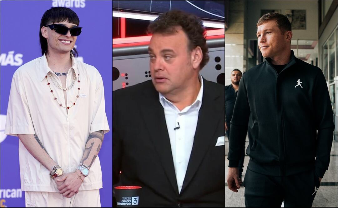 David Faitelson ironizó sobre participación de Peso Pluma en pelea de Canelo Álvarez     / FOTO: ESPECIAL