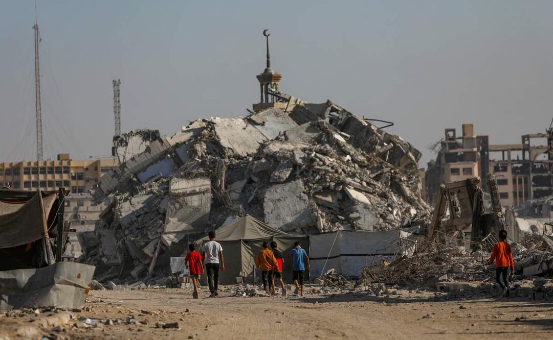 Ataques en la Franja de Gaza. Foto: EFE