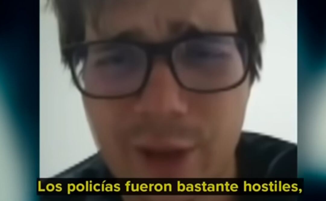 Nelson fue detenido en las inmediaciones del Metro Chapultepec. Foto: Tomada de video