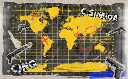 Mapa del narco global; la huella de los cárteles mexicanos en 5 continentes