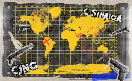 Mapa del narco global; la huella de los cárteles mexicanos en 5 continentes 