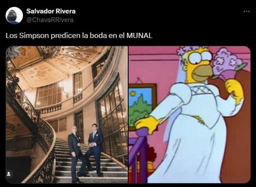 Los mejores memes que dejó la boda en el MUNAL de Martín Borrego. Foto: Captura de pantalla