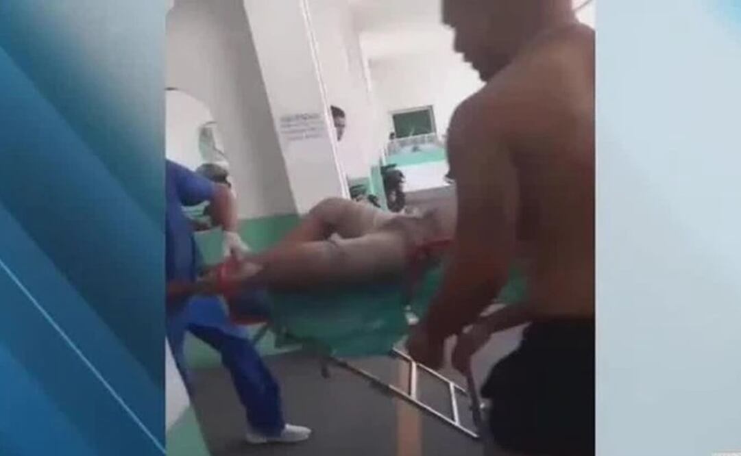 Droga envenenada: así llegaba uno de los internados afectados por al cocaína.  Foto: Tomada del video 