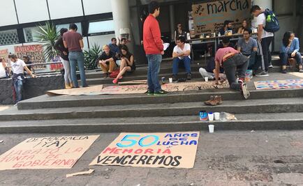 Estudiantes se alistan en CU para realizar “Marcha del Silencio”