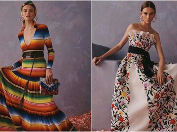Sarapes, tenangos, and cempasuchil at Carolina Herrera's latest collection