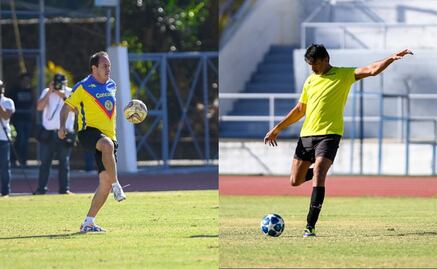 El golazo de Cuauhtémoc Blanco durante una cascarita con el embajador de Qatar
