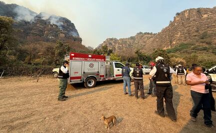 Muere ejidatario durante combate a incendio forestal en Morelos; cierran accesos al cerro de Tepoztlán