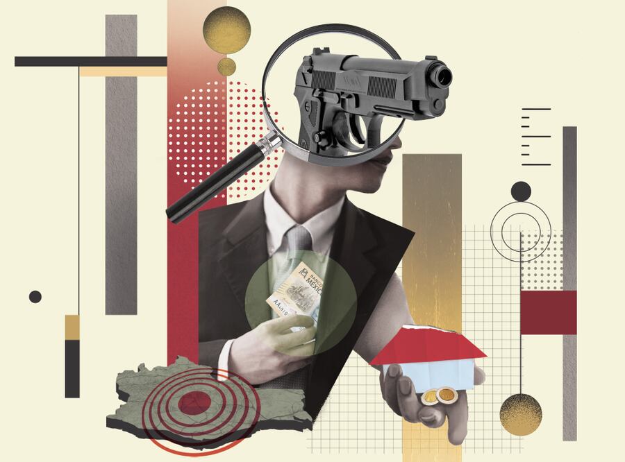 Transa a constructores en México; lo investigan por lavado en Colombia. Ilustración de Liliana Pedraza