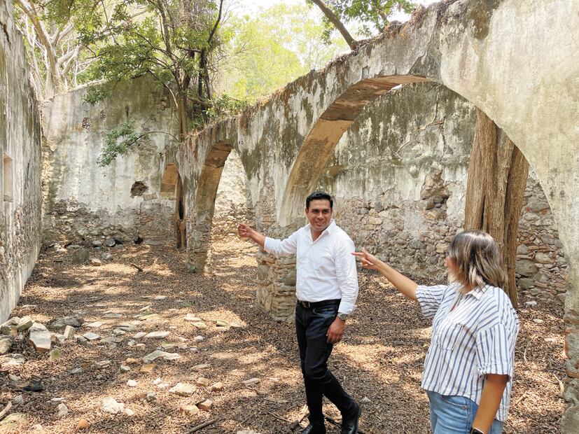 En la comunidad de Ticumán se encuentran las ruinas de una hacienda que fue finca de campo del pueblo. Foto: Justino Miranda
