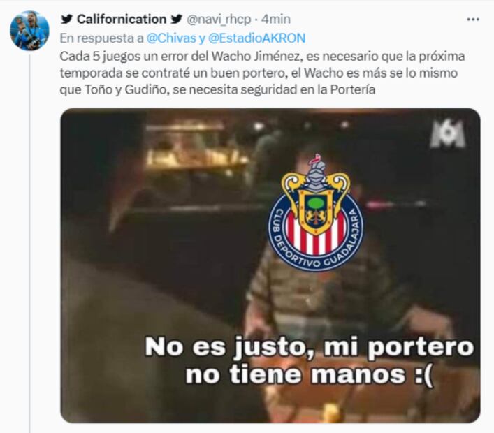 Chivas se salvó de perder contra Querétaro, pero no escapó de los memes