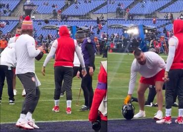 Patrick Mahomes y Travis Kelce se enfrascan en discusión con Justin Tucker en la final de la AFC