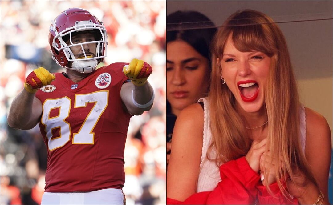 Travis Kelce le pidió a Taylor Swift que “quizás tengas que venir a verme jugar” FOTO: ESPECIAL