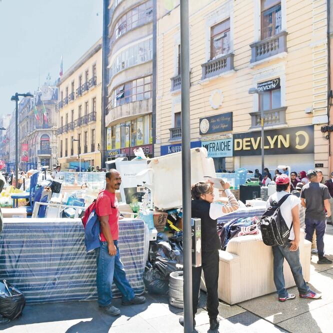 El caso de un predio que fue desalojado en marzo pasado en el Centro Histórico, está en el Tribunal Superior de Justicia, informó la jefa de Gobierno. ARCHIVO EL UNIVERSAL