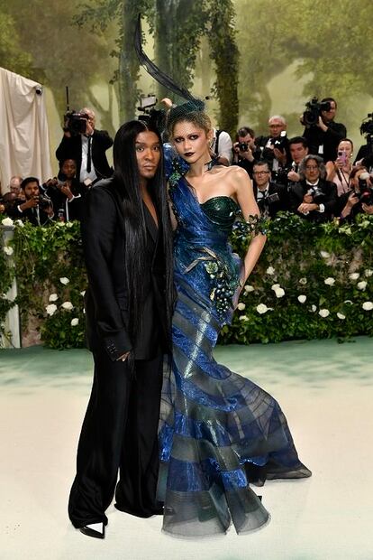 Law Roach y Zendaya. Foto: AP