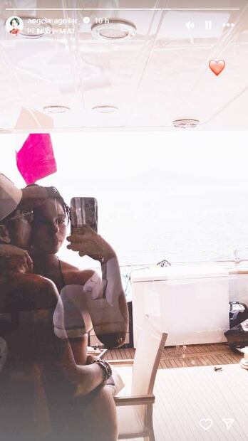 Ángela Aguilar y Christian Nodal disfrutan de su luna de miel en Los Cabos.