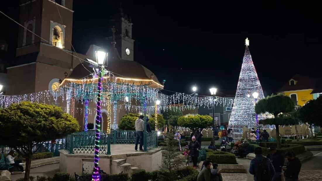 Villa Iluminada en Real del Monte. Foto: Facebook "Villa Iluminada Real del Monte, Hidalgo"