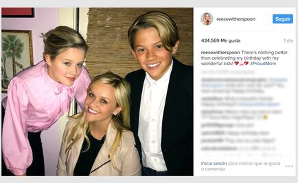 El sorprende parecido entre Reese Witherspoon y sus hijos