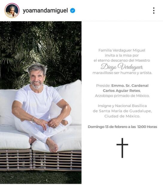 Preparan misa en honor a Diego Verdaguer en la Basílica de Guadalupe 