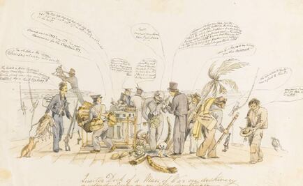 Única acuarela que muestra a Darwin a bordo del Beagle saldrá a subasta