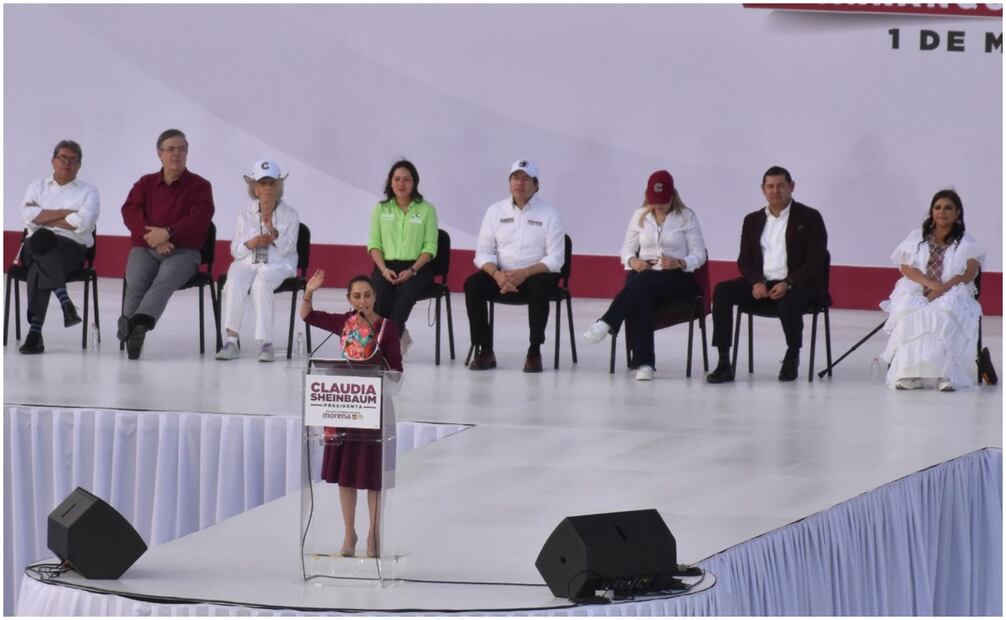 Claudia Shienbaum en el arranque de su campaña a la Presidencia. Foto: Eduardo Castañeda/ EL UNIVERSAL