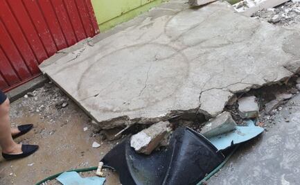 IMIFE se deslinda de lesiones a conserje de preescolar; un pedazo de techo le cayó en la cabeza