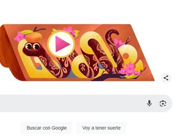 Año Nuevo Chino 2025; doodle de Google revive clásico juego de arcade, en homenaje a la Serpiente de Madera