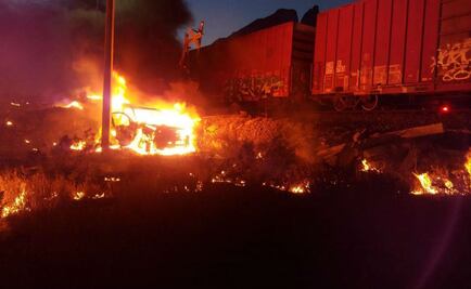 Mueren dos calcinados al querer ganar el paso al tren