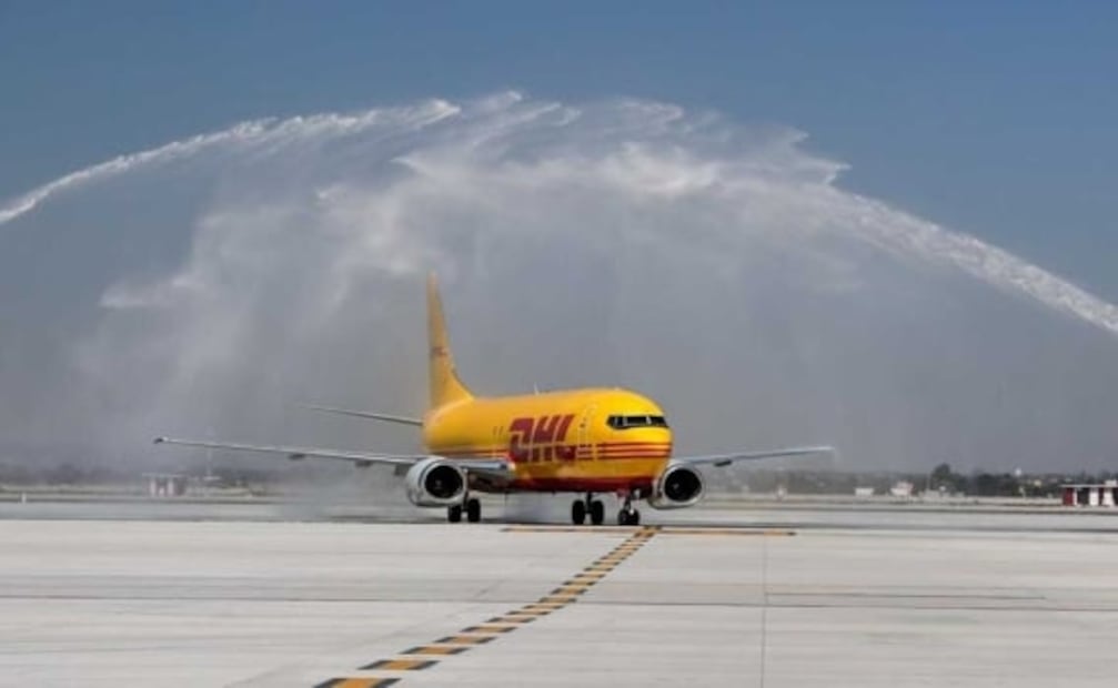 Llega al AIFA el primer vuelo de carga de la empresa DHL