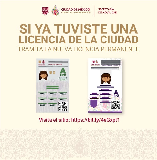 Quienes ya tengan una licencia de conducir tipo A podrán sacar la licencia permanente sin hacer el examen teórico. Foto: X @LaSEMOVI