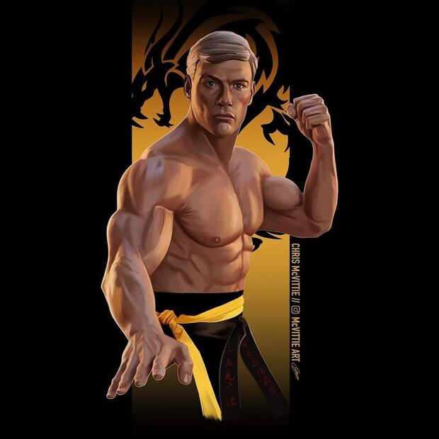 Jean-Claude Van Damme en Mortal Kombat. Fuente: Instagram @jcvd