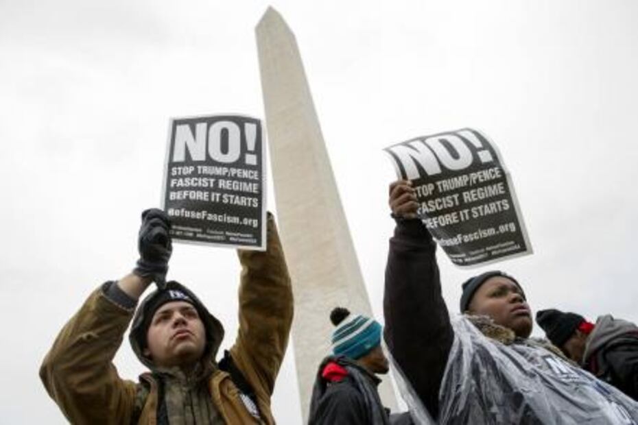 Marcha en Washington abre una semana de protestas contra Trump