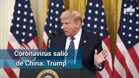 Trump dice que hay pruebas que conectan a laboratorio de Wuhan con el Covid-19