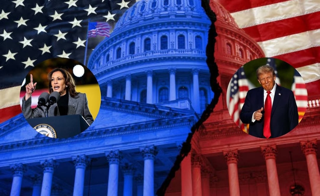 Las elecciones presidenciales en Estados Unidos son el próximo martes 5 de noviembre, los candidatos son Donald Trump y Kamala Harris. Fotos: Archivo y Pixabay