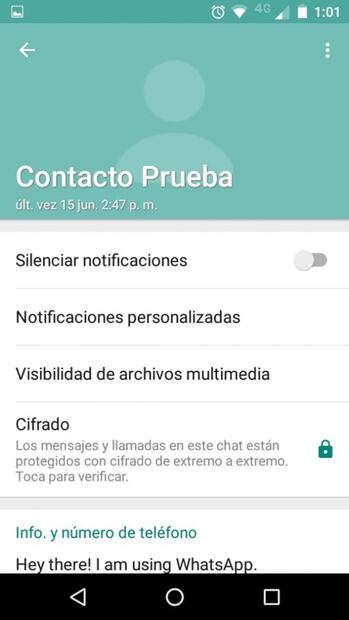 Personaliza el tono de un contacto en WhatsApp