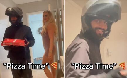 Tunden a modelos en TikTok por recibir a repartidor de pizza en ropa interior: VIDEO