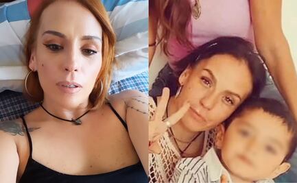 Entre lágrimas, Mayela Laguna sale de la prueba de ADN, realizada a su hijo y a Luis Enrique Guzmán Pinal