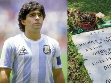 Tumba de Diego Armando Maradona luce abandonada y causa indignación en Argentina